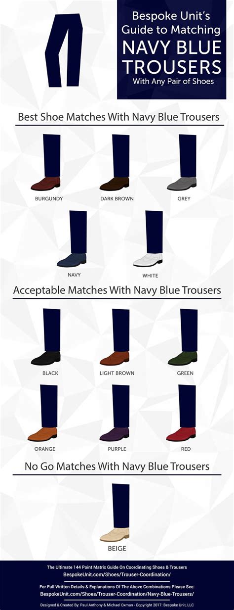 navy blue pants color chart.